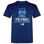 Manchester City The FA Cup Final 2013 T-Shirt Navy