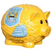 Manchester City Thematic Large Piggy Bank - 7x8.5inch