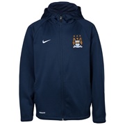 Manchester City Therma Full Zip Hoodie - Junior - Obsidian Blue