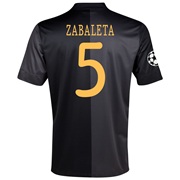 Manchester City UEFA Champions League Away Shirt 2013/14 with Zabaleta 5 printing