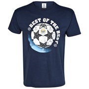 Manchester City UEFA Champions League Official Ball Printed T-Shirt - Navy - Junior