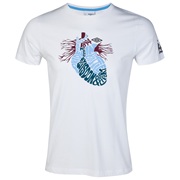 Manchester City WTC Heart Wording Graphic T-Shirt - White