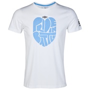 Manchester City WTC Pride in Battle Graphic T-Shirt - White