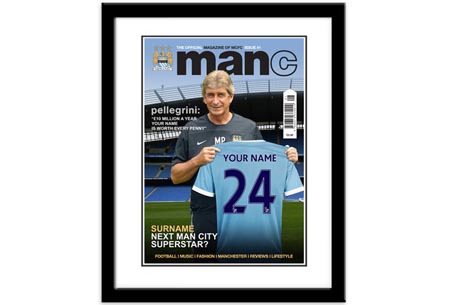 Personalised Manchester City Magazine Cover