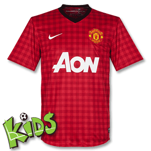 12-13 Man Utd Home Shirt - Boys