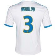 Olympique De Marseille Home Shirt SS 2013/14 - Womens White with Nkoulou 3 printing