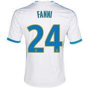 Olympique de Marseille Home Shirt SS 2013/14 - Kids White with Fanni 24 printing
