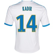 Olympique de Marseille Home Shirt SS 2013/14 - Kids White with Kadir 14 printing