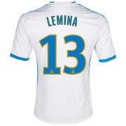 Olympique de Marseille Home Shirt SS 2013/14 - Kids White with Lemina 13 printing