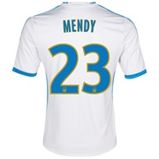 Olympique de Marseille Home Shirt SS 2013/14 - Kids White with Mendy 23 printing