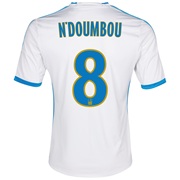 Olympique de Marseille Home Shirt SS 2013/14 - Kids White with N’Doumbou 8 printing