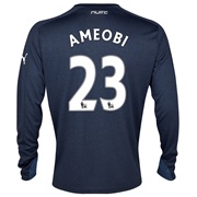 Newcastle United Away Shirt 2013/14- Long Sleeve with Ameobi 23 printing