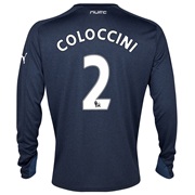Newcastle United Away Shirt 2013/14- Long Sleeve with Coloccini 2 printing