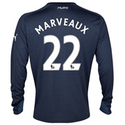 Newcastle United Away Shirt 2013/14- Long Sleeve with Marveaux 22 printing