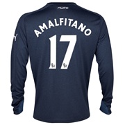 Newcastle United Away Shirt 2013/14 -Womens with Amalfitano 17 printing