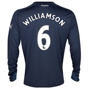 Newcastle United Away Shirt 2013/14 -Womens with Williamson 6 printing