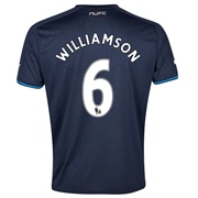 Newcastle United Away Shirt 2013/14 - kids with Williamson 6 printing