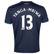 Newcastle United Away Shirt 2013/14 - kids with Yanga-Mbiwa 13 printing