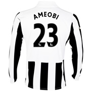 Newcastle United Home Shirt 2013/14 - Long Sleeve with Ameobi 23 printing