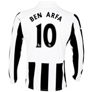Newcastle United Home Shirt 2013/14 - Long Sleeve with Ben Arfa 10 printing
