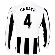 Newcastle United Home Shirt 2013/14 - Long Sleeve with Cabaye 4 printing