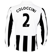 Newcastle United Home Shirt 2013/14 - Long Sleeve with Coloccini 2 printing