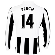 Newcastle United Home Shirt 2013/14 - Long Sleeve with Perch 14 printing