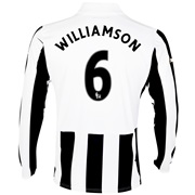 Newcastle United Home Shirt 2013/14 - Long Sleeve with Williamson 6 printing