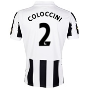 Newcastle United Home Shirt 2013/14 - Outsize with Coloccini 2 printing