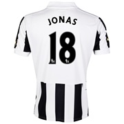 Newcastle United Home Shirt 2013/14 - Outsize with Jonas 18 printing