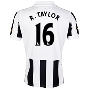 Newcastle United Home Shirt 2013/14 - Outsize with R. Taylor 16 printing