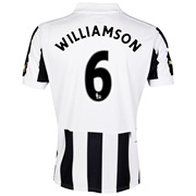Newcastle United Home Shirt 2013/14 - Outsize with Williamson 6 printing