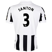 Newcastle United Home Shirt 2013/14 with Santon 3 printing