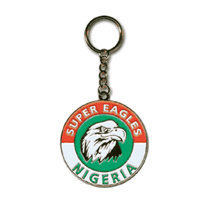 Nigeria Enamel Keyring
