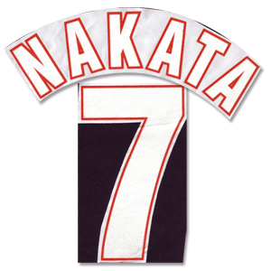 99-00 Perugia 3rd Nakata 7 Official Name and Number