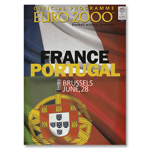 France vs Portugal - European Championships 2000 Match in Brussels - 28th June 2000