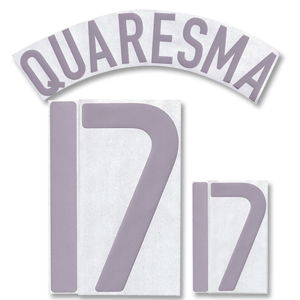 Quaresma 17 07-09 Portugal Away Official Name and Number