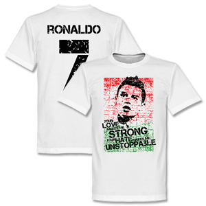 Ronaldo 7 Portugal Kids T-shirt - White