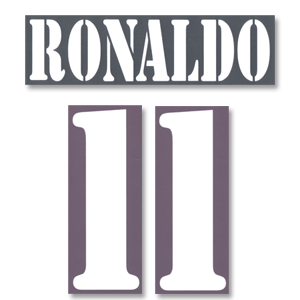 02-03 Real Madrid Away Ronaldo 11 Flex Name and Number