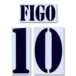 02-03 Real Madrid Home Figo 10 Flex Name and Number