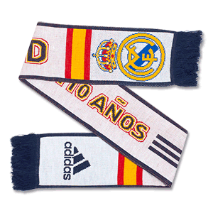 12-13 Real Madrid 3 Stripe Scarf 2 - White