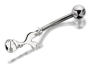 Stainless Steel Tottenham Hotspur FC Belly Bar - 102749