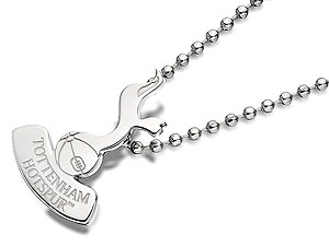 Stainless Steel Tottenham Hotspur FC Crest Pendant And Ball Chain - 102799