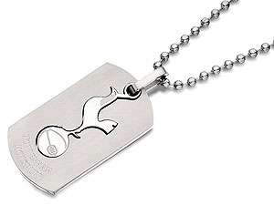 Stainless Steel Tottenham Hotspur FC Double Dog Tag And Ball Chain - 102795