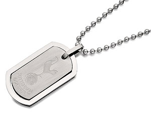 Stainless Steel Tottenham Hotspur FC Double Dog Tag And Ball Chain - 102797
