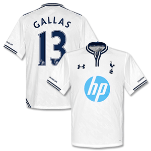 Tottenham Home Gallas Shirt 2013 2014