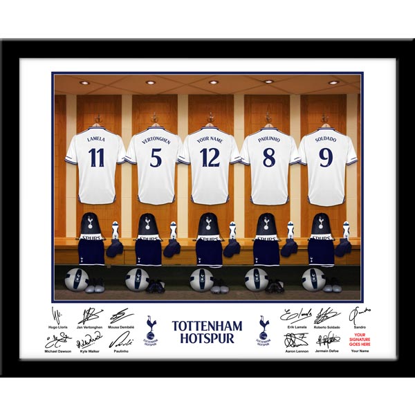 Tottenham - Personalised Dressing Room Framed Print