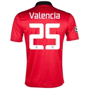 Manchester United UEFA Champions League Home Shirt 2013/14 - Kids with Valencia 25 printing