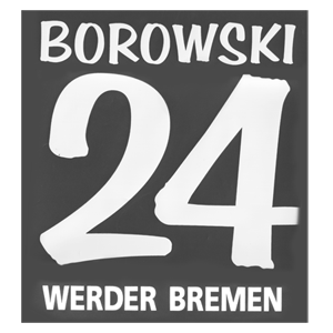 Borowski 24 - Boys 07-08 Werder Bremen Home Name and Number Transfer