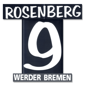 Rosenberg 9 07-08 Werder Bremen Home Name and Number Transfer